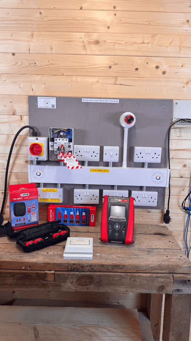 The Ring Final Circuit Test &amp; Fault Training Rig